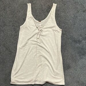 Lace up tank top